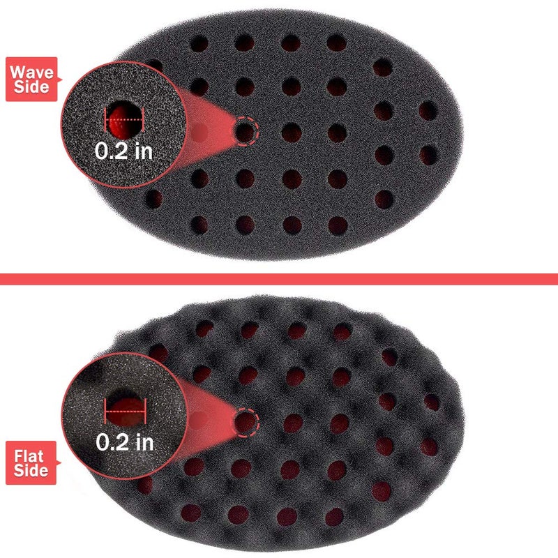 AIR&TREE Magic Barber Sponge Twist Brush Hair For Wave,Dreadlock,Coils,Afro Curl As Hairs Care Tool 2.8 IN Hole Diameter Suitable For Curly Hair (1 PCS) - Image 5